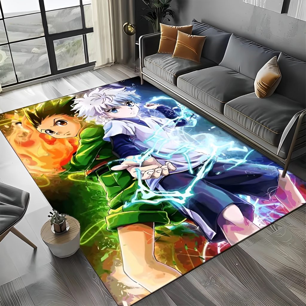 Hxh Rug Gon And Killua Rug - Hunter x Hunter Merchandise